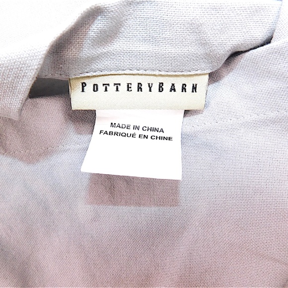 Pottery Barn “Let It Snow” Button Embellished Pillow Cover – Gray, 15x12 - Picture 7 of 8